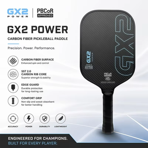 Paleta <span class=keywords><strong>de</strong></span> Pickleball Gearbox Gx2 Power, Aprobada por la USAPA, Fibra <span class=keywords><strong>de</strong></span> Carbono 3K, Logotipo Personalizado, Portátil, para Entrenamiento, Yiheng - Product Image 2