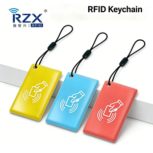 Porte-clés NFC étanche personnalisé 13,56 MHz avec <span class=keywords><strong>carte</strong></span> époxy RFID et puce FM11RF08 pour contrôle d'accès et recharge de moto - Product Image 1