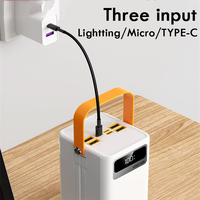 Banque d'alimentation mobile à charge rapide 22,5 W haute capacité 60000 mAh Entrée USB et affichage numérique Compatible avec les normes de prise du Brésil et des États-Unis