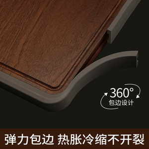 Ebony Wood Cutting Board Medium 40x28cm Large 45x32cm Anti Bacterial Anti Mold Handle Kitchen Chopping Block - Product Image 3