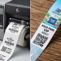 Bracelet RFID imprimable thermiquement 13,56 MHz 1K jetable étanche en papier NFC pour parc aquatique, événement, festival de musique