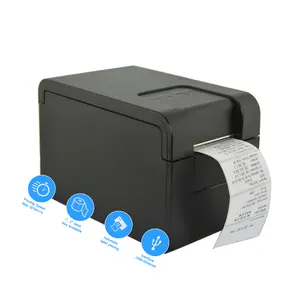 Desktop 2 Inci HCC-TL21 Cetak Stiker USB Label Printer Kode Batang Penerimaan Termal