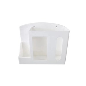 Dispensador de pañuelos de baño acrílico multifuncional hecho a mano, estuche montado en la pared con desinfectante de manos para soporte de caja de pañuelos - Product Image 6