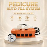 Chaise de pédicure spa pour la maison, bain intelligent à remplissage automatique, système de contrôle intelligent, kit d'accessoires, jet de drainage LED avec bouton tactile