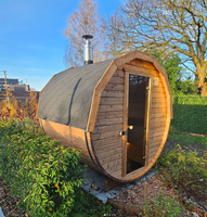 Sauna de jardin compact pour 2 personnes, idéal pour les familles ayant un petit espace de cour