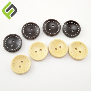 Buena calidad, dos ojos redondos, venta al por mayor, cuello de puño de madera Natural, abrigo de madera, gabardina, botones de camisa - Product Image 2