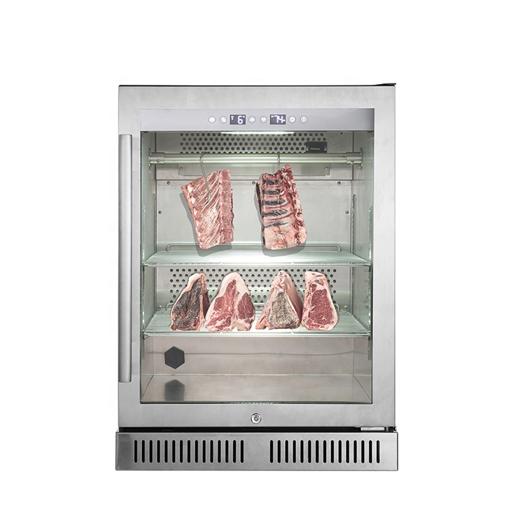 Профессиональный 125L компрессор контроль влажности стейк говядина мясо сушка старение шкаф