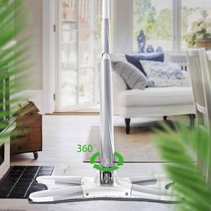 Mopa Plana de Alta Calidad con Sistema Manos Libres, Mopa de Microfibra con Sistema de Torsión Manual para Limpieza de Pisos, Producto de Limpieza para el Hogar - Product Image 4