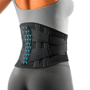 Respirant Nylon Maille Tissu Dos Brace 3D Lombaire Pad 6X Ceinture De Soutien Doux Bas Du Dos Soulagement De La Douleur pour Hommes/Femmes Soutien De La <span class=keywords><strong>Taille</strong></span> - Product Image 2