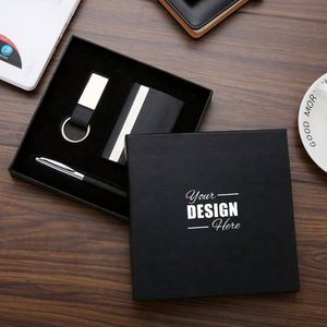 Coffret Cadeau d'Affaires Exclusif : Stylo de Marque, Porte-clés et Porte-cartes - Cadeau d'Entreprise Idéal - Product Image 1