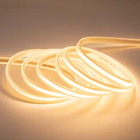 Bande lumineuse LED COB sans points 110v 220v sans pilote Bande LED IP65 étanche Rouleau de 100m PVC Bande lumineuse COB personnalisable