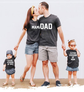 Conjuntos de Ropa de Alta Calidad para Padres <span class=keywords><strong>e</strong></span> Hijos, Camiseta de Manga Corta, Conjuntos a Juego para Mamá <span class=keywords><strong>e</strong></span> <span class=keywords><strong>Hijo</strong></span>, Papá <span class=keywords><strong>e</strong></span> Hija, Conjuntos de Mamá y Yo - Product Image 2