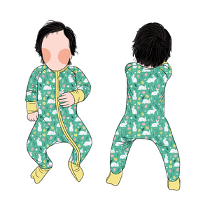 Romper Jumpsuit Bayi Perempuan Bahan Bambu Lembut Desain Kasual Berkualitas Tinggi dan Laris Manis - Product Image 2