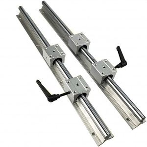 รางนำทางเชิงเส้นกลมอะลูมิเนียม CNC รุ่น SBR12 และบล็อกสไลด์เชิงเส้น SBR12UU SBR12LUU - Product Image 1