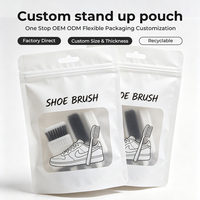 Pochette Doypack transparente personnalisée avec fenêtre, 500g et 250g