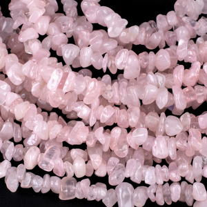 ลูกปัดหินสีชมพู SRK GEMS รูปทรงไม่สม่ำเสมอ สำหรับทำเครื่องประดับ ได้รับการรับรองจากบุคคลที่สาม - Product Image 1