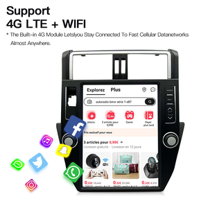 Autoradio multimédia Android 14 12,1'' pour Toyota Land Cruiser Prado 150 2010-2013 Navigation GPS Stéréo Carplay - Product Image 6