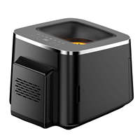 Friteuse à air numérique domestique de 10 litres, 1800W, cuisinière électrique sans huile avec écran LED pour une cuisson rapide et saine