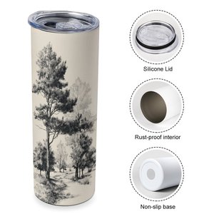 Gobelet isotherme en acier inoxydable de 20 oz, anti-fuite, avec logo personnalisé, idéal pour les voyages en famille (vente en gros) - Product Image 4
