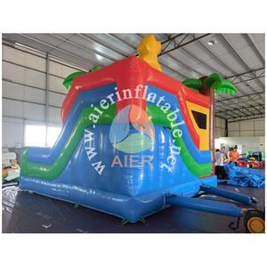 Scivolo Gonfiabile Commerciale <span class=keywords><strong>Tom</strong></span> <span class=keywords><strong>e</strong></span> Jerry con Decorazione Palma, Castello Gonfiabile per Bambini, Parco Divertimenti Esterno per Noleggio Feste - Product Image 6