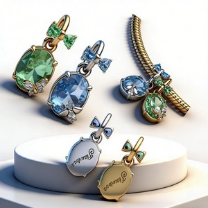 Nouveau Pendentif Original en Argent Sterling 925, Motifs Lune, Cœur, Nœud, <span class=keywords><strong>Tortue</strong></span>, Ours, Compatible avec Colliers et Bracelets pour Femmes, Bijou Exquis, Cadeau - Product Image 3