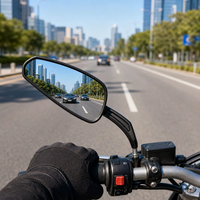 Nouveaux rétroviseurs de moto 8 mm pour la plupart des motos Harley, universels