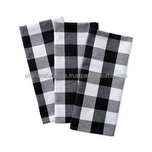 High Quality Luxury Halloween Golf Square Pattern Cotton <b>Dish</b> <b>Towels</b> Bulk Woven Kitchen <b>Towels</b> Made in India - Product Image 5