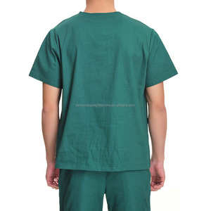 ملابس فضفاضة مناسبة للرجال أو النساء ، قميص علوي يتميز بجيب الصدر الأيسر ، <span class=keywords><strong>2</strong></span> جيوب رقعة ، أطقم زي سكرابز - Product Image 6