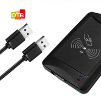 Lecteur-graveur de cartes intelligentes sans contact RFID à vente chaude, interface USB UHF RFID, lecteur de cartes de bureau