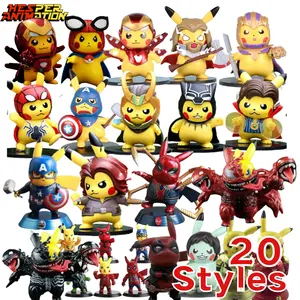 Vente en gros de super-héros articulés 20 styles de figurines 10-18cm 3.95-7.09 pouces jouets de super-héros articulés Poke Anime