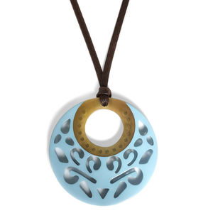 Collar con Colgante Boho de Cuerno de Búfalo Natural, Joyería Ética y Sostenible Hecha a Mano para Mujer - Product Image 2