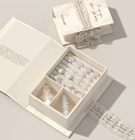 Boîte de rangement pour bijoux magnétique écologique, série Cœur de fille, lettre d'amour manuscrite, ambiance amoureuse, confession, cadeau de livraison