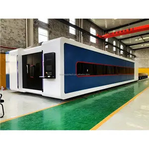 Corte láser de fibra CNC de doble mesa de trabajo para chapa de metal acero al carbono corte láser de latón 8kw 10kw 12kw máquina cortadora láser de metal