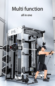 EMFitness Equipo de fitness de acero comercial Entrenador de culturismo funcional Smith & Squat Rack Machine - Product Image 5
