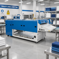 Machine automatique de pliage de serviettes de bain pour hôtels et cliniques, avec fonction d'empilage, équipement de blanchisserie industrielle, approvisionnement direct usine