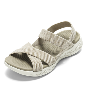 Nouveaux modèles de vente chaude en ligne été vente en gros stretch petite fille sandales 2023 usine chaussures et sacs ensemble pour femmes - Product Image 1