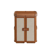 Table de toilette moderne en bois massif de luxe léger de style italien armoire à 2 tiroirs écologique pour salon hôtel