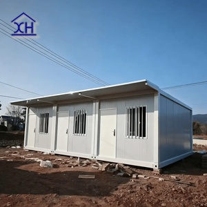 บ้านคอนเทนเนอร์เคลื่อนที่ XH-ACH ขนาด 20 ฟุต โครงสร้างเหล็กสำเร็จรูป ฉนวนกันความร้อนแบบแซนวิช ดีไซน์ทันสมัย รับประกัน 1 ปี เหมาะสำหรับโรงแรมในตลาดดูไบ - Product Image 2