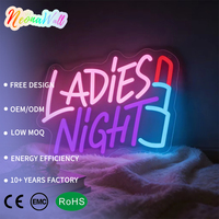 Letrero LED de Neón con USB Regulable para Dormitorio, Sala de Juegos, Bar, Cafetería, Fiesta, Regalo de Navidad, para Damas