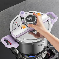 Cuisinière à pression intelligente à minuterie écologique 100KPA 6L 8L en acier inoxydable avec affichage numérique pour gaz et induction
