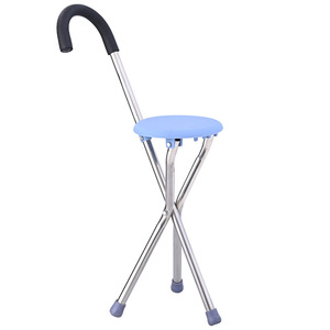 Canne de marche en acier inoxydable An Yuda avec siège réglable, bâton de randonnée pour personnes âgées, utilisation en extérieur - Product Image 1