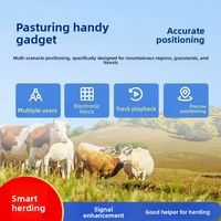 Traceur GPS 4G IP67 pour bétail, étiquettes d'oreille de positionnement GPS extérieur avec bouton, conçues pour bovins, ovins, caprins, chevaux, chameaux