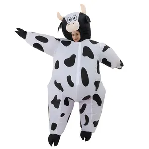 Cow Inflatable Costume Funny Animal Cosplay Clothes For Man Woman Party Show Grow up Suit Thanksgiving