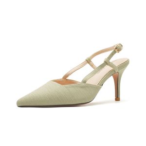 Zapatos de Tacón de Aguja con Correa en T, Punta Puntiaguda, Hebilla Sólida, Tendencia de Moda, Zapatos de Mujer 7755A - Product Image 5