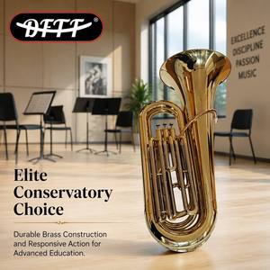 <span class=keywords><strong>Tuba</strong></span> Profesional de 3 Pistones en Sib, Instrumento Musical de Latón para Orquesta - Product Image 2