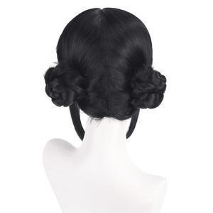 Peluca de Cosplay Ainizi de 33 cm, Color Negro, K-Pop Demon Hunters HUNTR/X Zoey, con Dos Moños para Mujer - Product Image 5