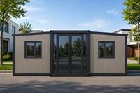 Villa Contenedor Expandible de 20 pies x 40 pies |   Casa de Vacaciones Modular Prefabricada |   2 Dormitorios Color Personalizado |   Garantía de 5 Años Directo de Fábrica