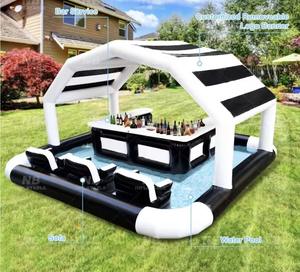 Bar Tiki gonflable en PVC de haute qualité avec zone piscine pour fêtes en extérieur, événements en plein air, fêtes d'anniversaire pour adultes - Product Image 2