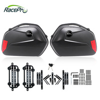 Racepro Sacoches latérales universelles pour moto, sacoches de réservoir, sacoches arrière, sacoches rigides, sacoches de selle, sacoches de tourisme 35L