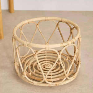 Cesta de Mimbre de Tejido Abierto Multiusos para Ropa Sucia, Juguetes y Decoración de Plantas – Artesanía Vietnamita Ecológica - Product Image 6